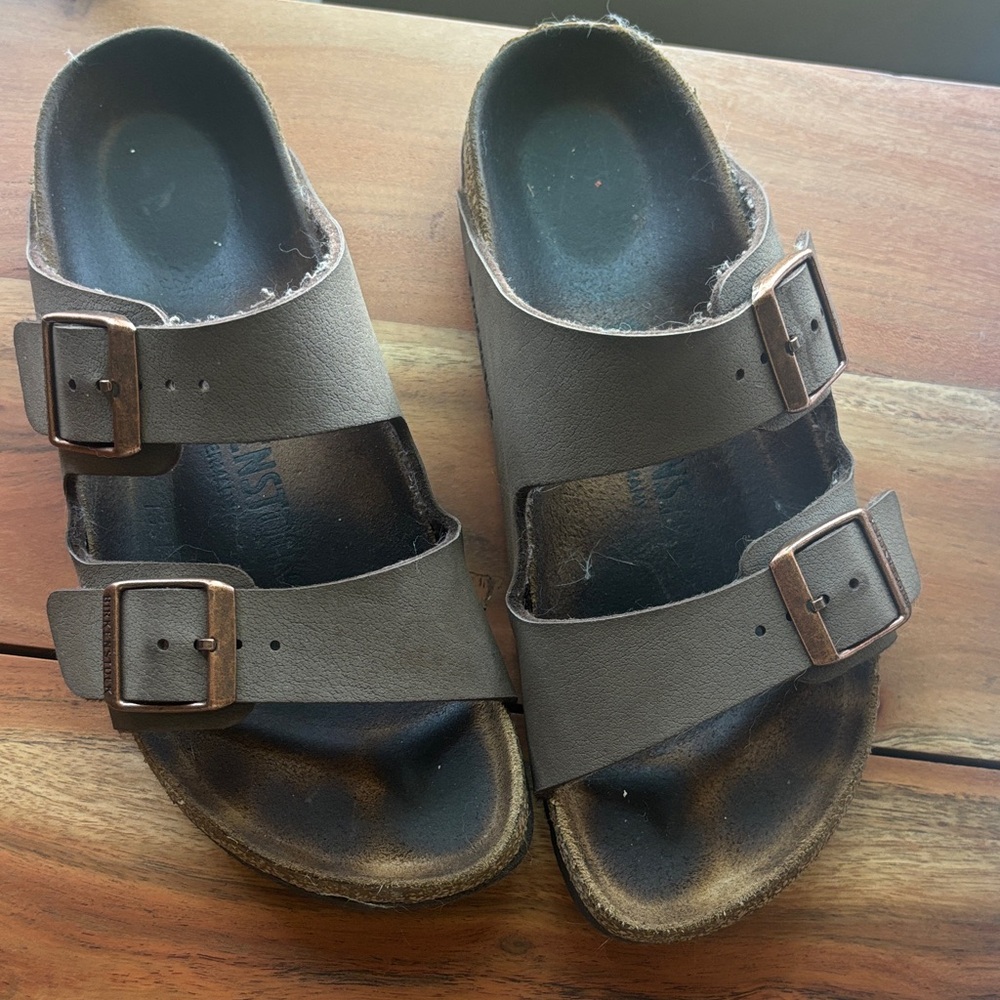 Birkenstock Taupe Double Strap Sandals